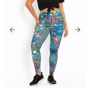 Blackmilk Klimt Collage Pink HW Ninja Pants